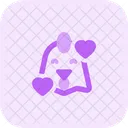 Chicken Smiling With Hearts Icon