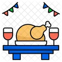 Chicken Turkey Cooked Turkey Food Icon