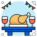 Chicken Turkey Cooked Turkey Food Icon