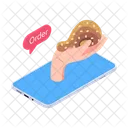 Chicken Wings Fried Icon