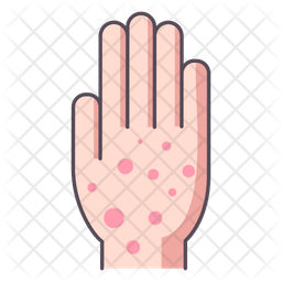 Chickenpox Icon - Download in Colored Outline Style