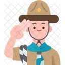 Boy Scout Dedos Icon