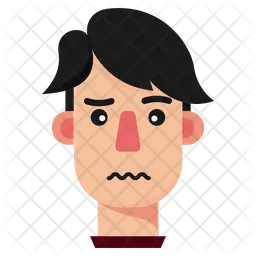 Chico aburrido Emoji Icono