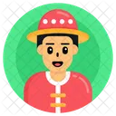 Chico chino  Icono