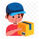Chico de entrega  Icono
