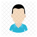 Chico De Pelo Rizado Pelo Rizado Avatar Icono