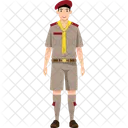 Nino Explorador Soldado Icono