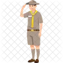 Nino Explorador Soldado Icono