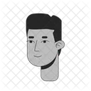 Corte De Pelo Plano Negro Vieja Escuela Militar Icono