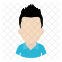 Chico De Pelo Rizado Pelo Rizado Avatar Icon