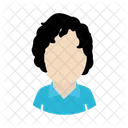 Chico De Pelo Rizado Pelo Rizado Avatar Icon