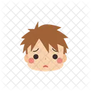 Chico Emoji Preocupado Icono