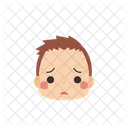 Chico Emoji Preocupado Icono