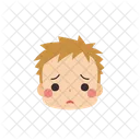 Chico Emoji Preocupado Icono