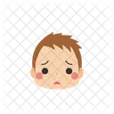 Chico Emoji Preocupado Icono