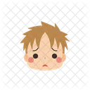 Chico Emoji Preocupado Icono