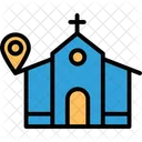 Posizione Della Chiesa Chiesa Nelle Vicinanze Navigazione Gps Icon