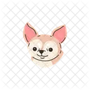 Chihuahua Portrait Smile Icône