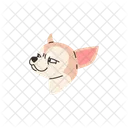 Chihuahua Dog Head Icon