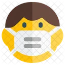 Child Emoji With Face Mask Emoji Icon