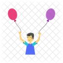 Child Balloons Play Icon