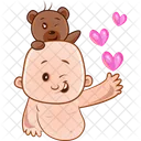 Child And Teddy Icon