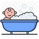 어린이 목욕 튜브  아이콘