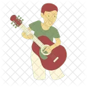 Child Play A Guitar Guitar Music Icon