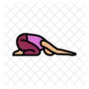 Childs Pose Balasana Icon