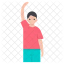Child Raising Hand  Icon