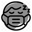 Child Sleeping Emoji With Face Mask Emoji Icon