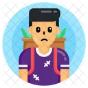Child Labour Child Waste Collector Child Trash Collector Icon
