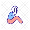 Child with anxiety disorder  Icon