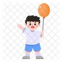 Child with balloons  Icon