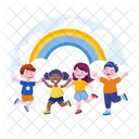 Children Rainbow  Icon