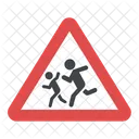 Children Road Sign  Icon