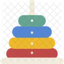 Children Toy Stacking Tower Icon