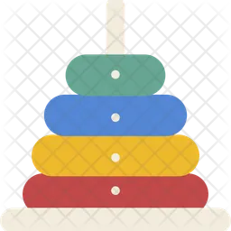 Children Toy Stacking Tower  Icon