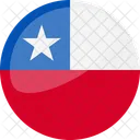 Chile Bandeira Pais Ícone