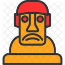 Chile Easter Island Moai Icon