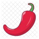 Rojo Pimiento Especias Icono