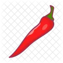 Rojo Pimiento Especias Icono