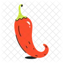 Chile Rojo Pimiento Rojo Especias Alimenticias Icono