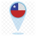 Chile Lage  Symbol