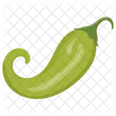 Chile Verde Poblano Chile Serrano Icono