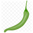 Chile Verde Poblano Chile Serrano Icono