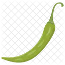 Chile Verde Poblano Chile Serrano Icono