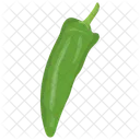 Chile Verde Poblano Chile Serrano Icono