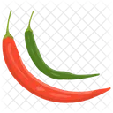 Chiles Pimiento Picante Pimienta Icono