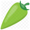 Verde Chile Pimienta Icono